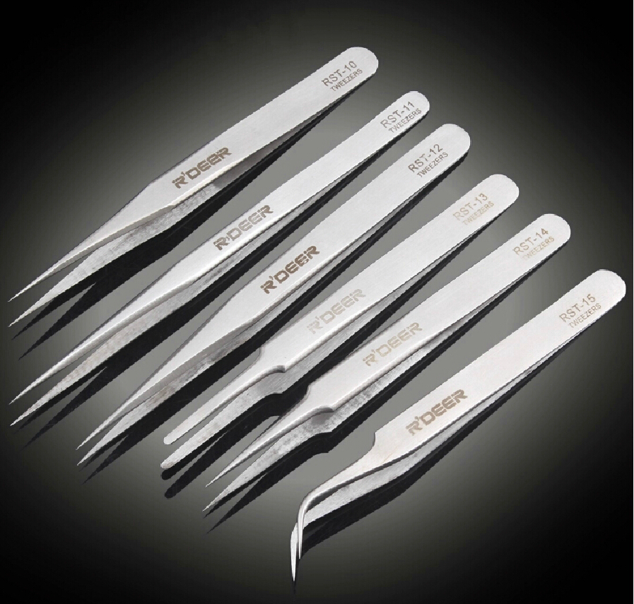 6-in-1 High Precision Stainless Tweezers Set